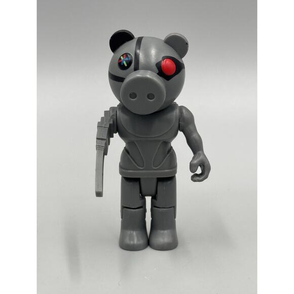 Roblox Piggy Robby Series 2 Gray Action Figure 3" LOOSE - Picture 1 of 5